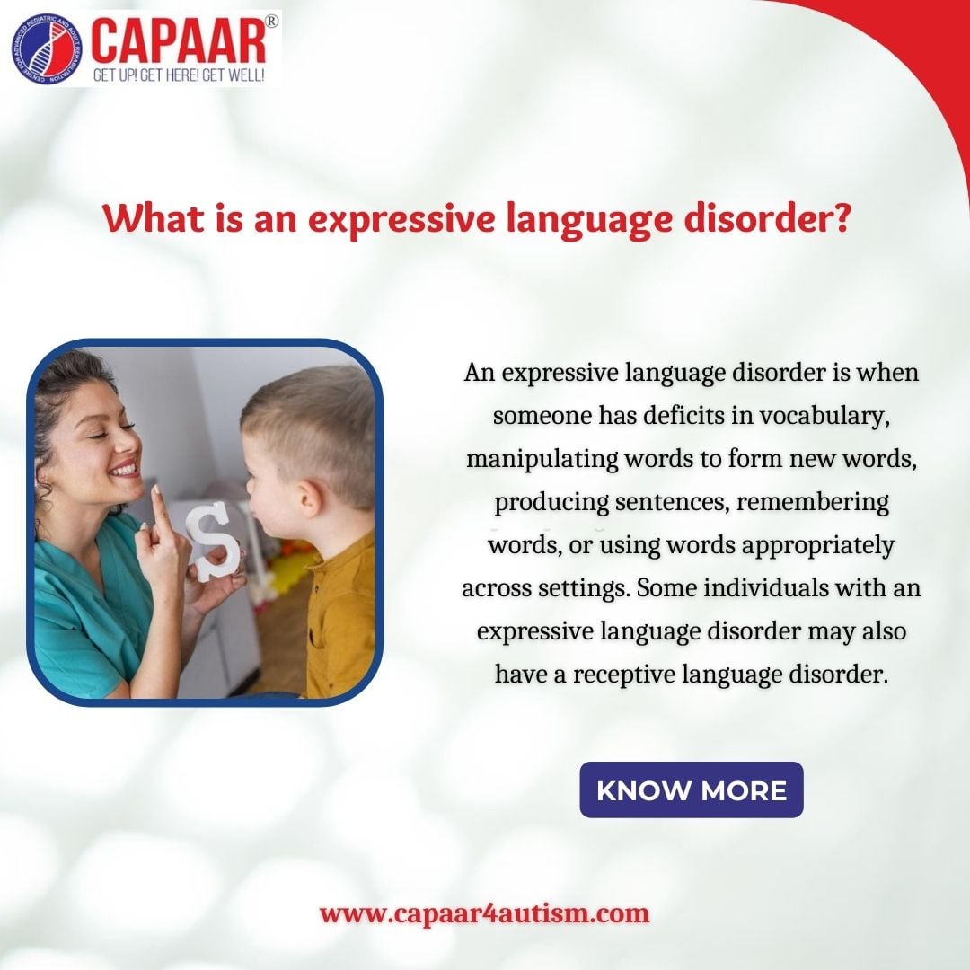 Capaar4Autism - What is an expressive language disorder?... | Facebook