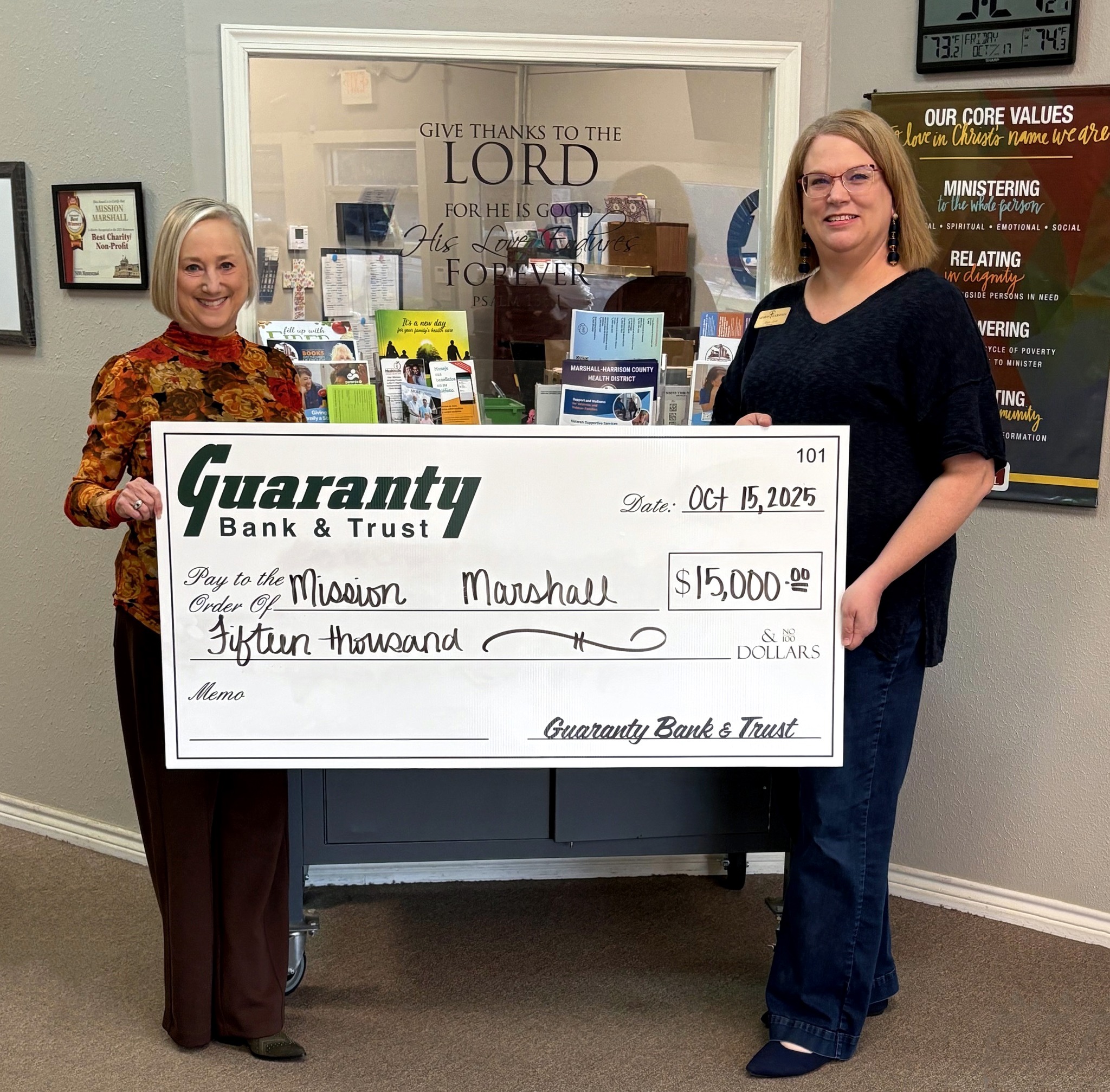 Guaranty - Guaranty Bank & Trust is proud to support Mission Marshall ...