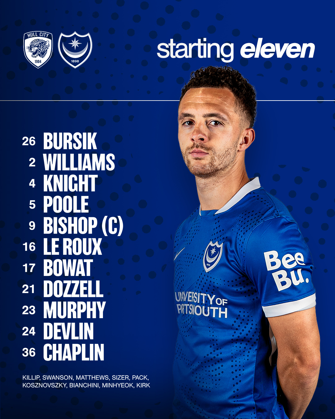 Portsmouth - ☝️ One change to the #Pompey XI. | Facebook