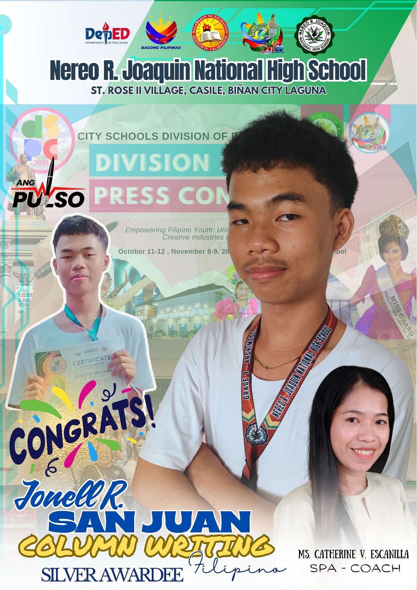 DepEd Tayo - Nereo R. Joaquin National High School - Biñan City added a ...