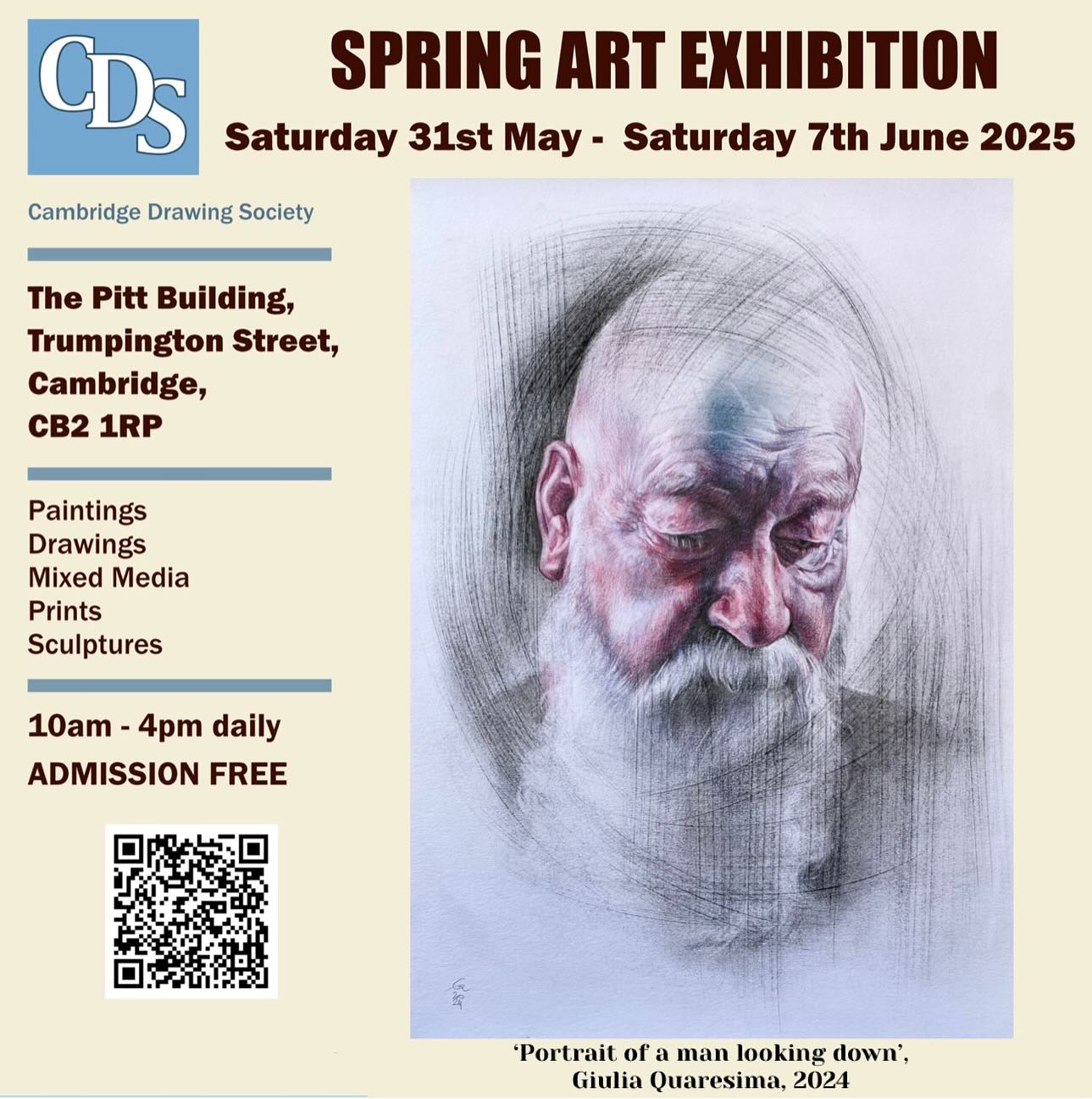Giulia - The Cambridge Drawing Society Spring Exhibition opens tomorrow ...