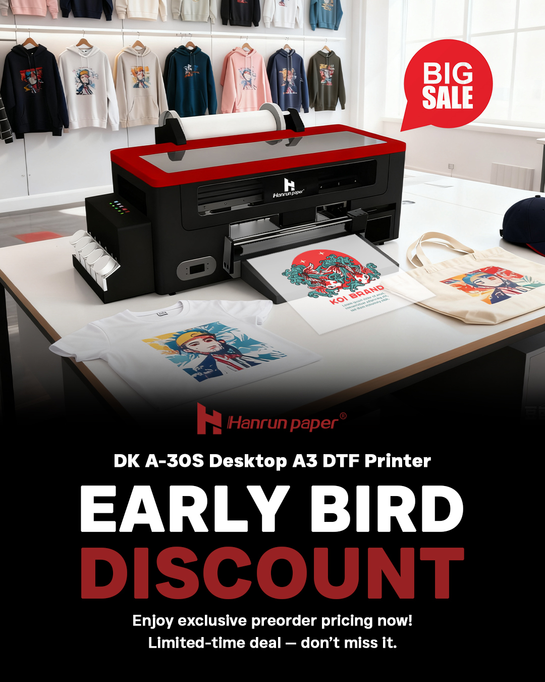Hanrun - 🔥 Be among the first to own the DK A-30S desktop DTF printer 🔗 ...