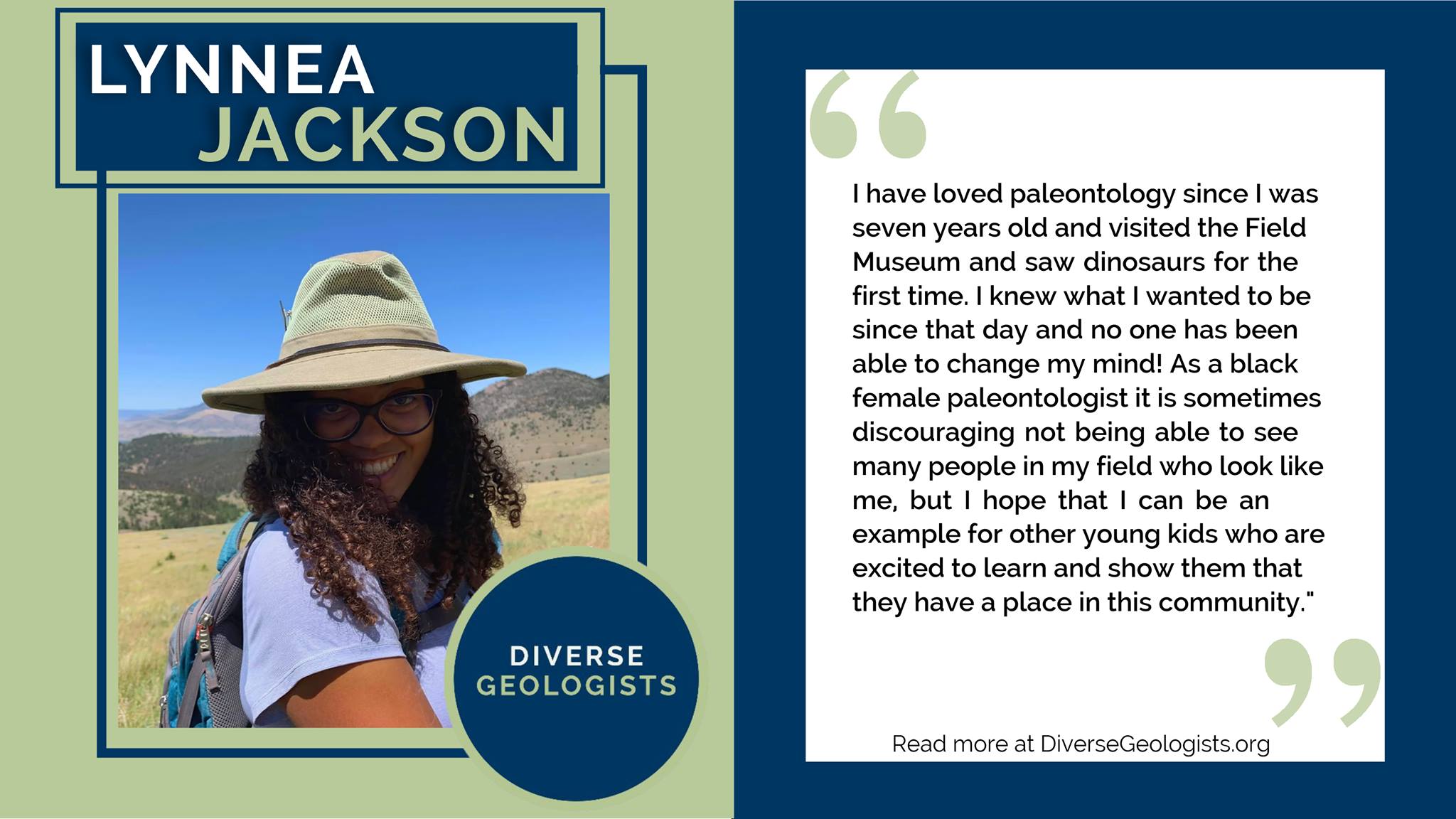 Meet Lynnea Jackson, a geologist with... - Diverse Geologists | Facebook