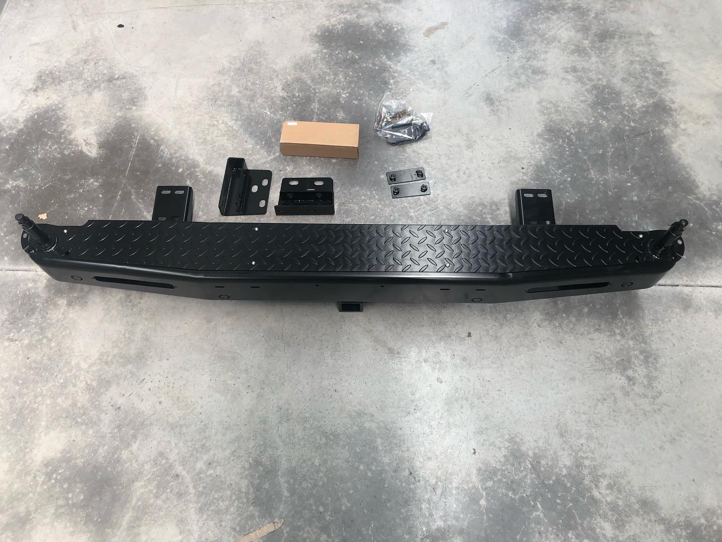 4X4 TUFF - REAR BAR BUMPER with JERRY CAN HOLDER and SPARE...