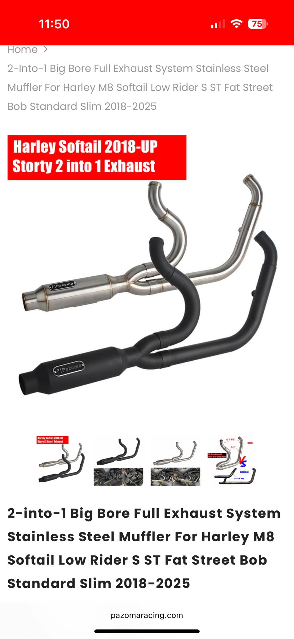 Upgrading Street Bob with S&S air cleaner and SP Concepts exhaust