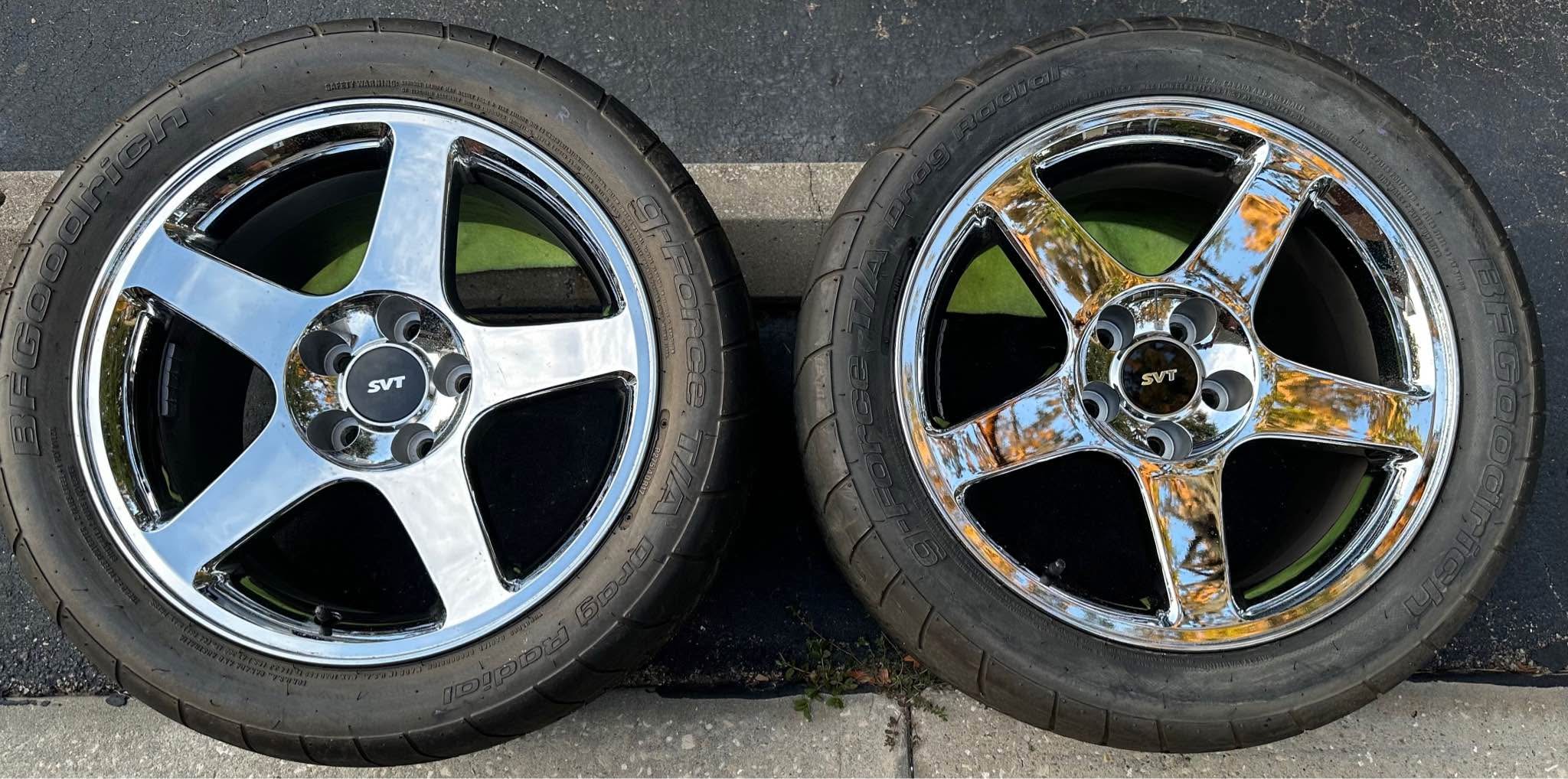 TWO FACTORY OEM 2003-2004 TERMINATOR COBRA WHEELS 17x9.0Jx26MM WITH BFG ...
