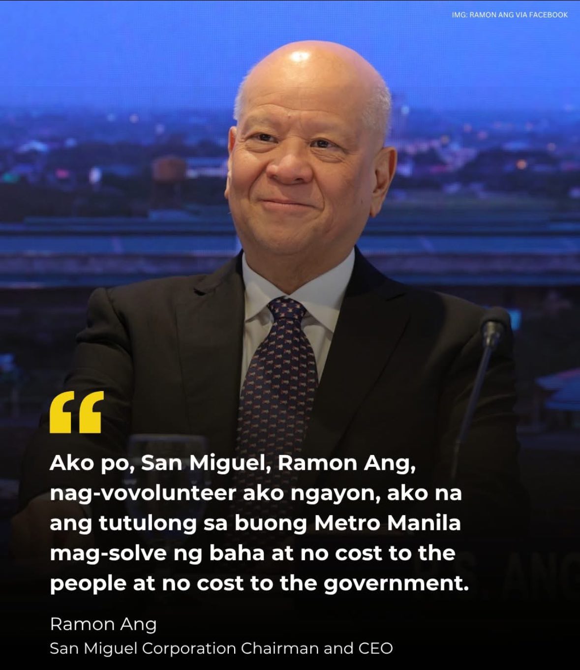 Negrosanon - RAMON ANG VOWS TO SOLVE METRO MANILA FLOODING FOR FREE ...