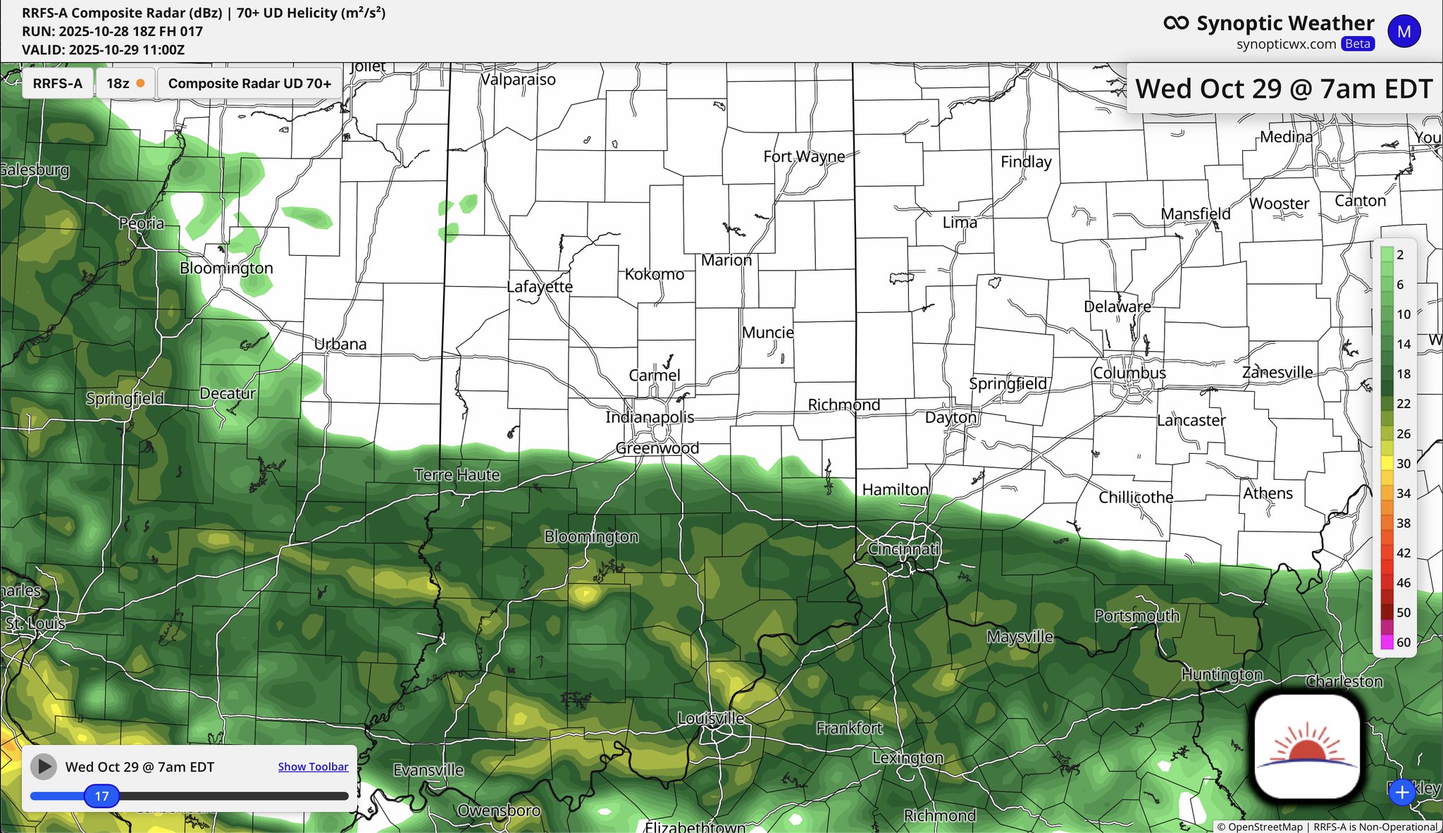 BAM - 🌂A sharp cut off for rain is expected tomorrow AM across central ...