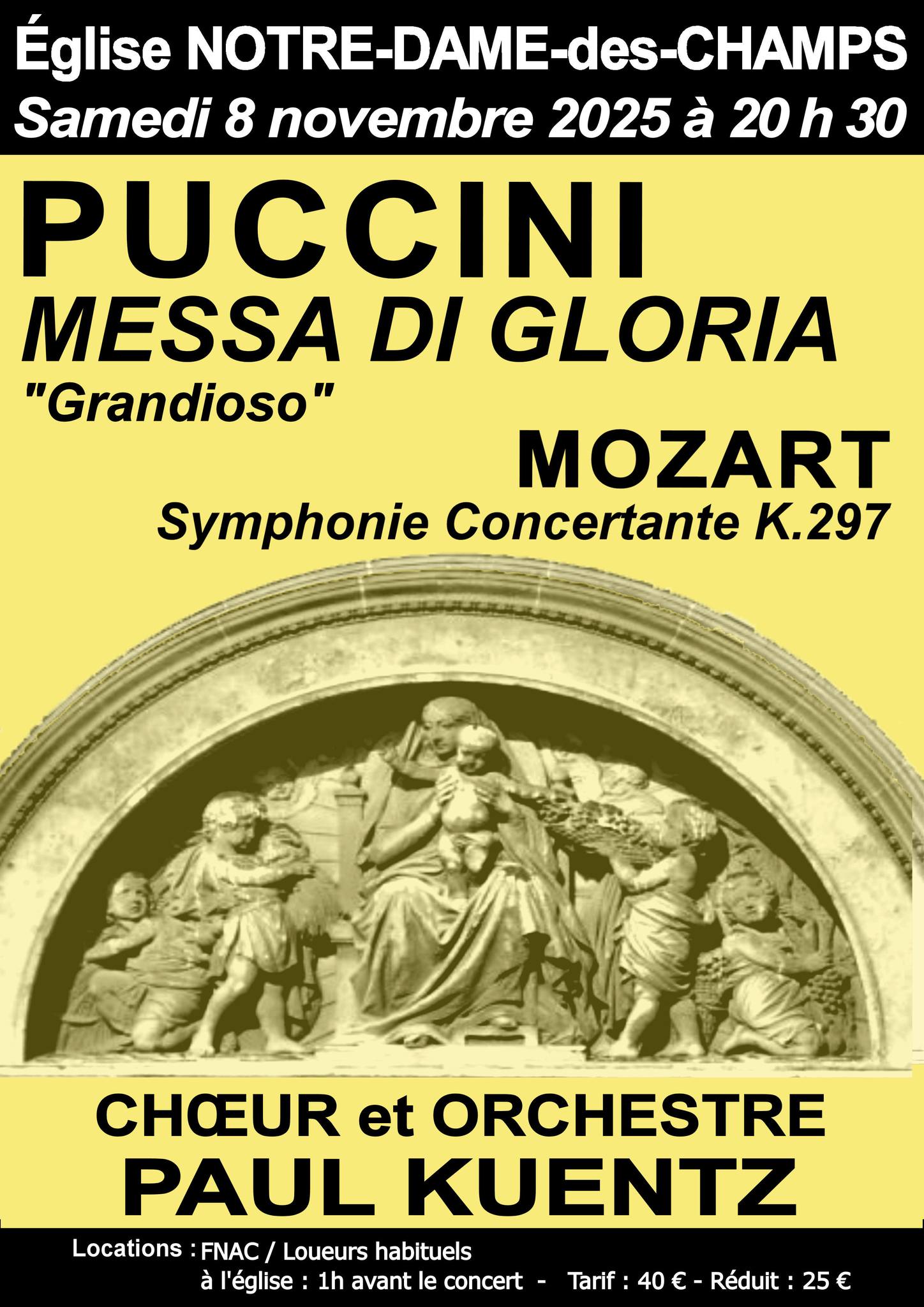 Concerts Choeur et Orchestre Paul Kuentz
