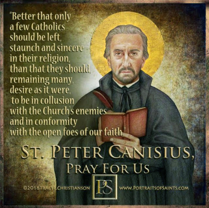 Saint - EVENING MEDITATION - ST. PETER CANISIUS | Facebook