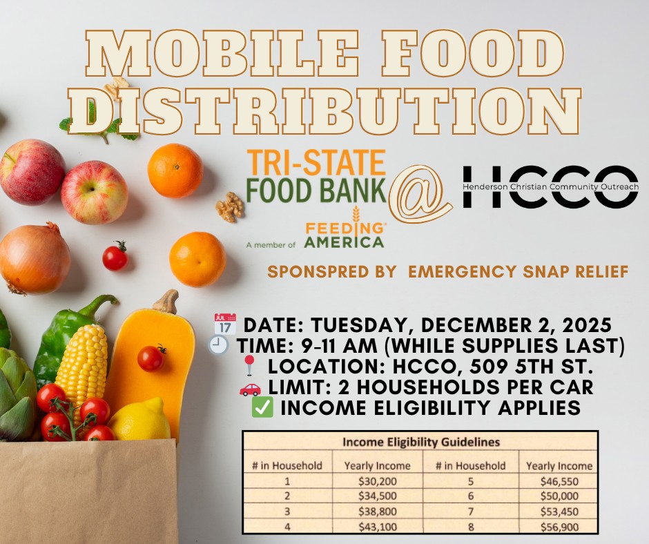 Henderson - 🥫🚚 Mobile Food Distribution at HCCO! 🚚🥫 HCCO is partnering ...