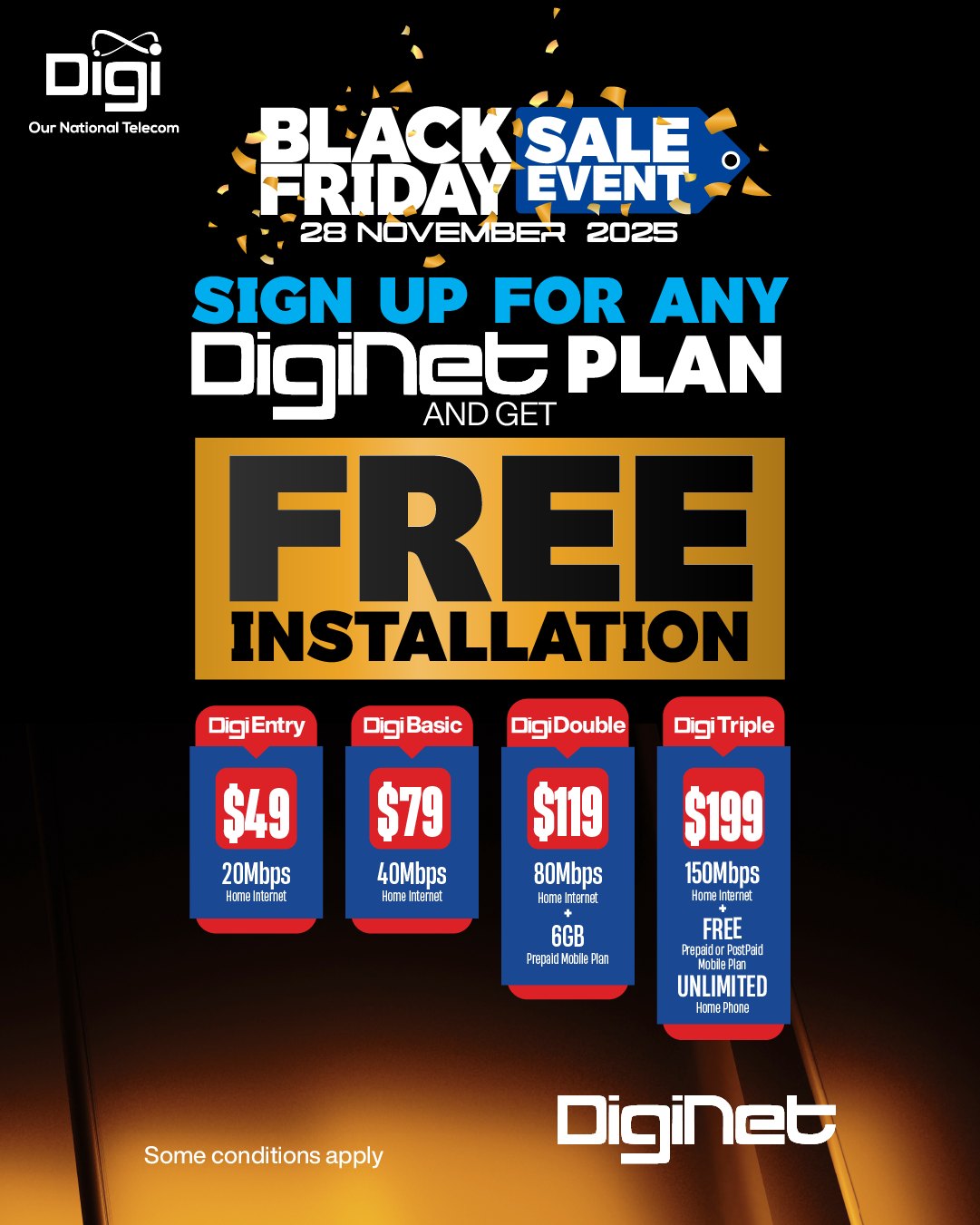 Digi Belize - Sign up for ANY DigiNet plan and get FREE... | Facebook