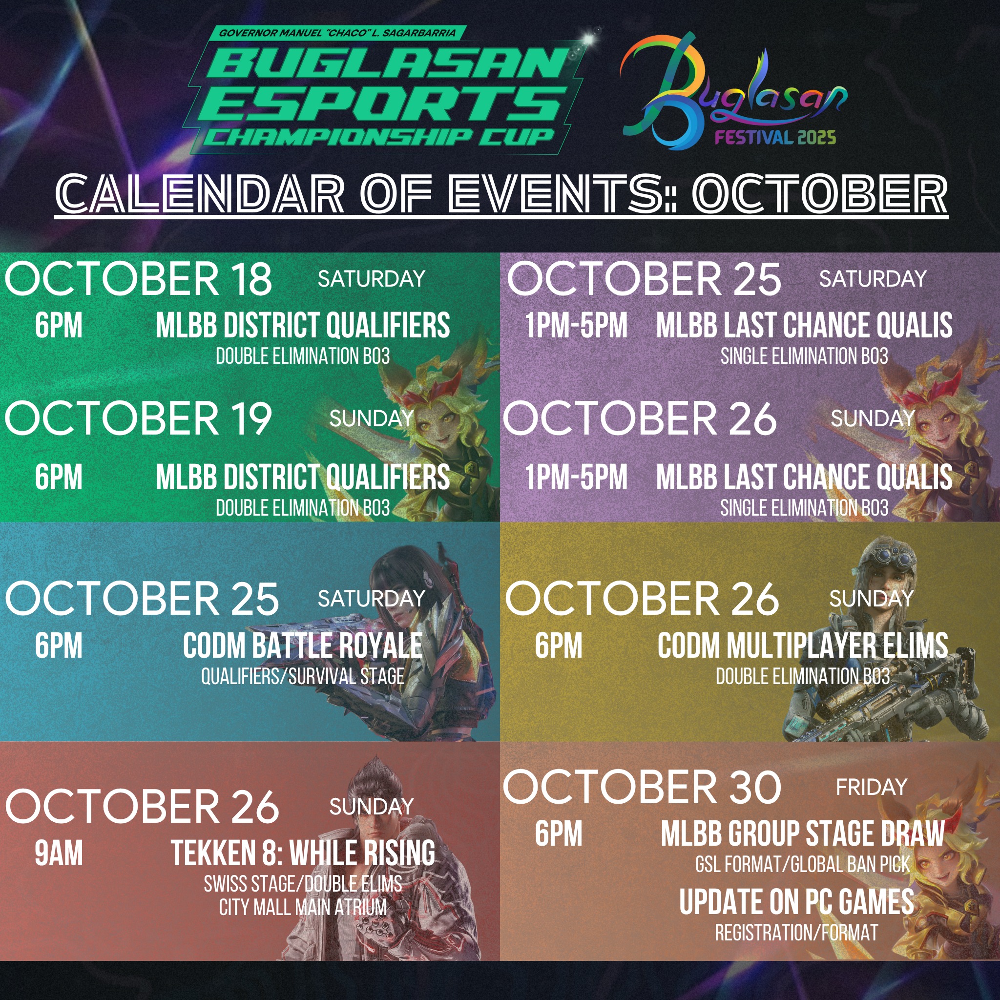 Esports - This is the official calendar of esports events for the month ...