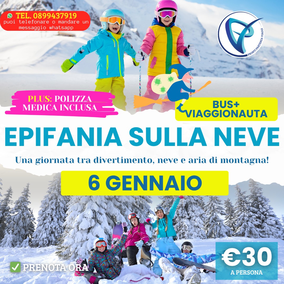Pronti - EPIFANIA SULLA NEVE Una giornata fuori porta tra neve, risate ...