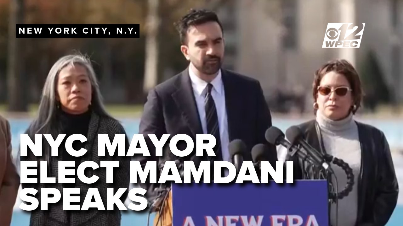 CBS 12 News - HAPPENING NOW | NYC Mayor Elect Mamdani... | Facebook