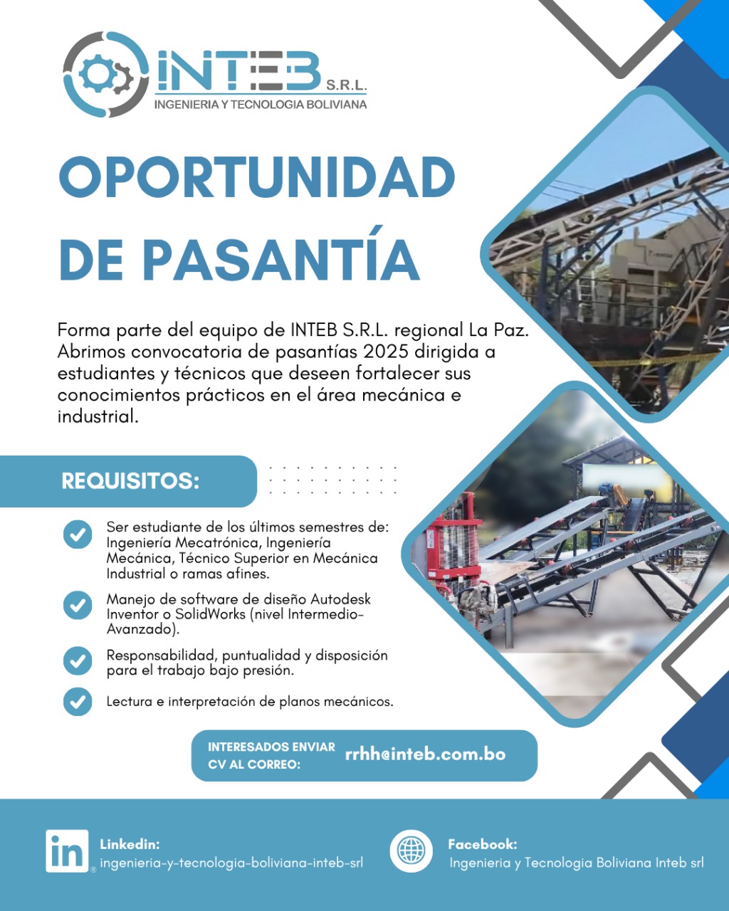 Ingeniería... - Ingeniería y Tecnología Boliviana INTEB SRL.