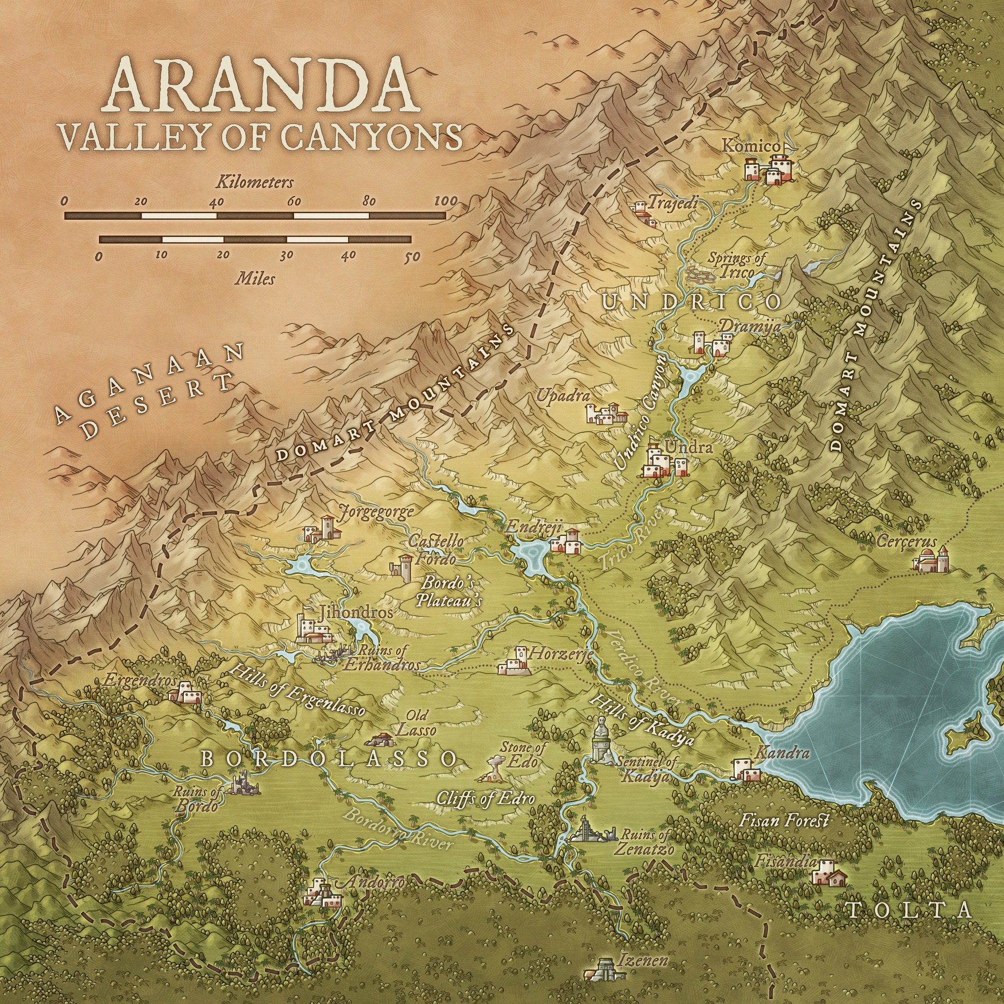 Daniels - Aranda: a land of valleys, canyons, mountain passes and ...