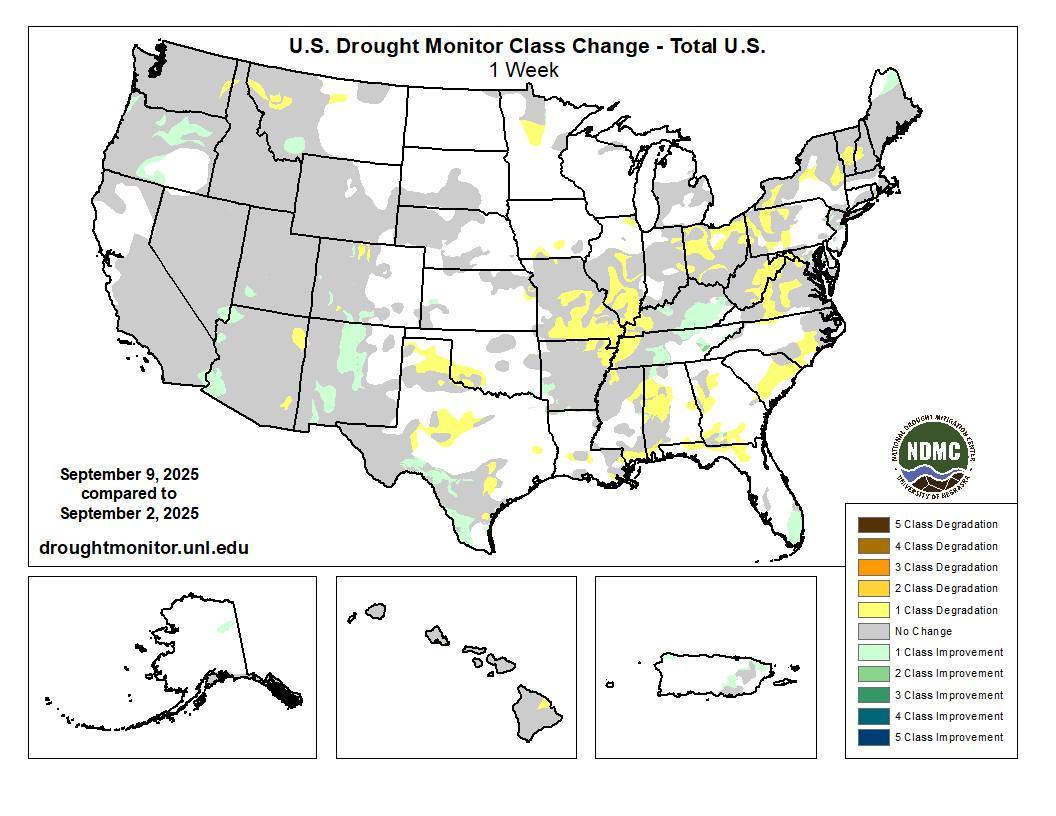 National - Drought worsened in parts of the Midwest, Southeast and ...