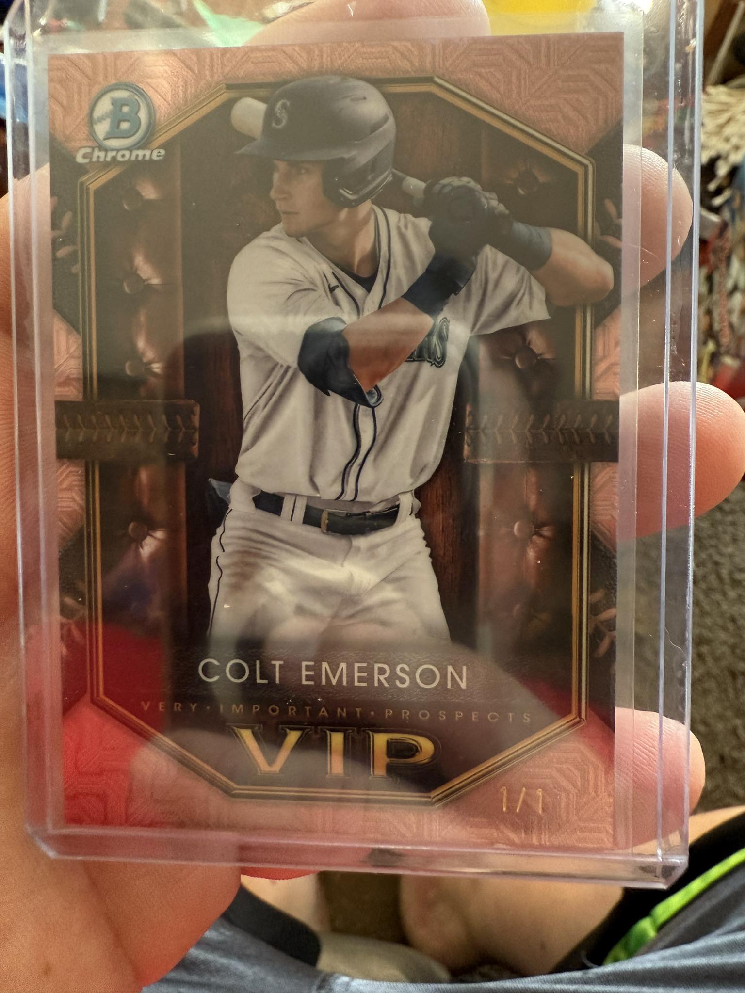 Pulled 1/1 RC auto of Justin Dean