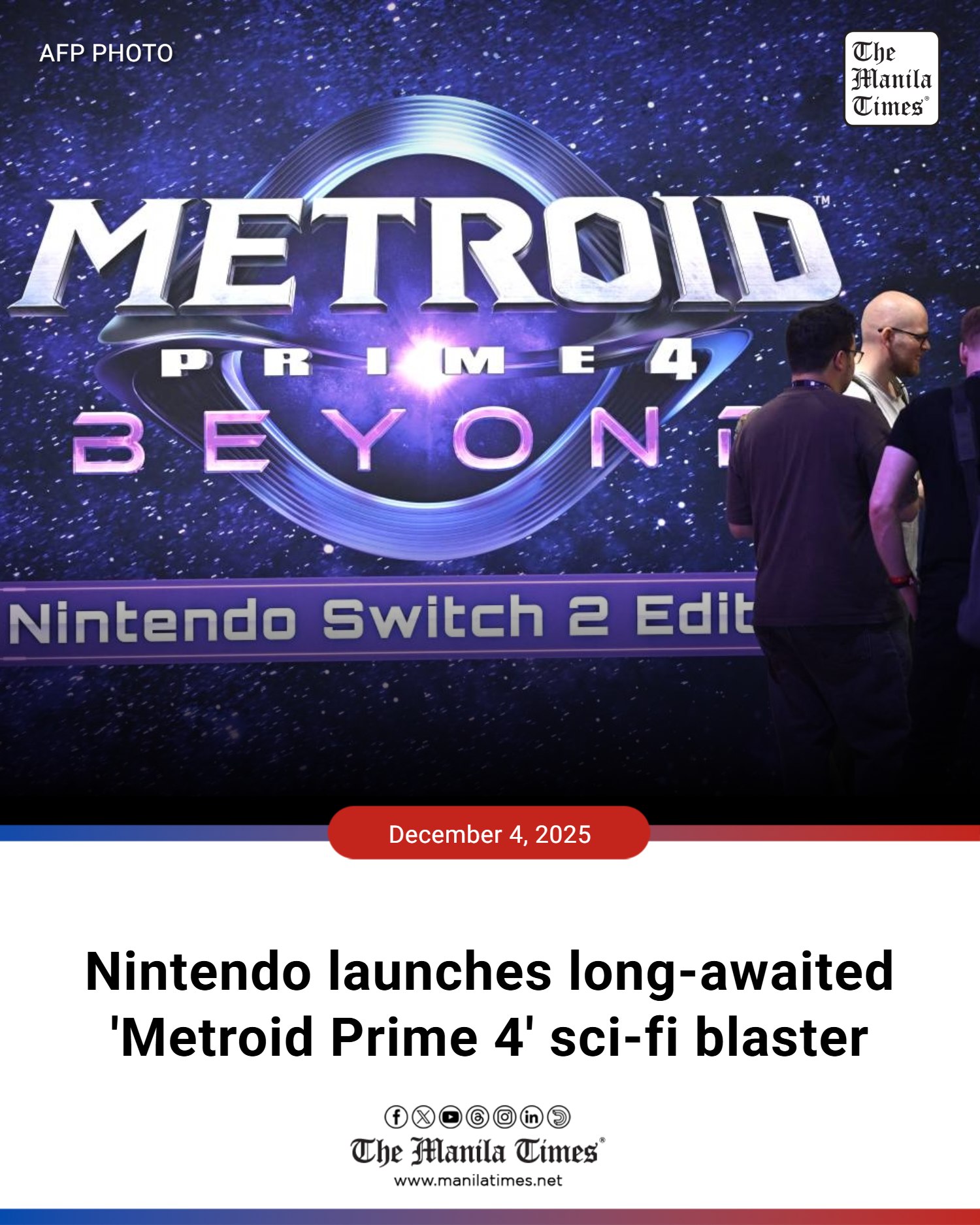 The Manila - PARIS — Fans of Nintendo's 'Metroid' science-fiction saga ...