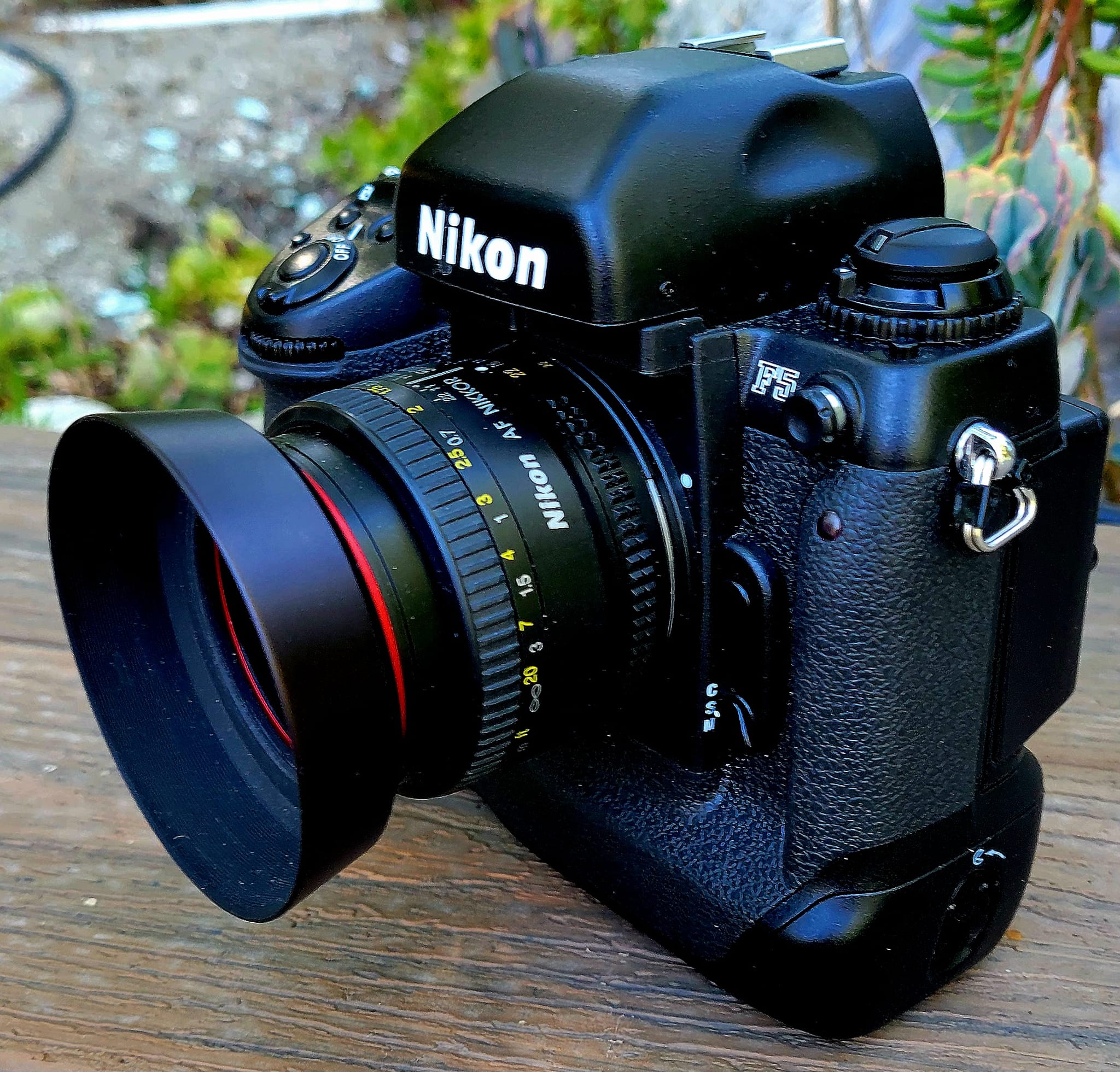 The Nikon F5 and the standard 50mm F/1.8 lens