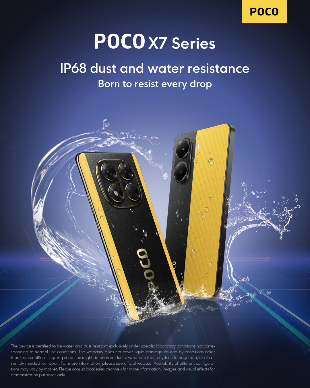 POCO - Splash? Dust? Challenge accepted. #POCOX7Series stands strong ...