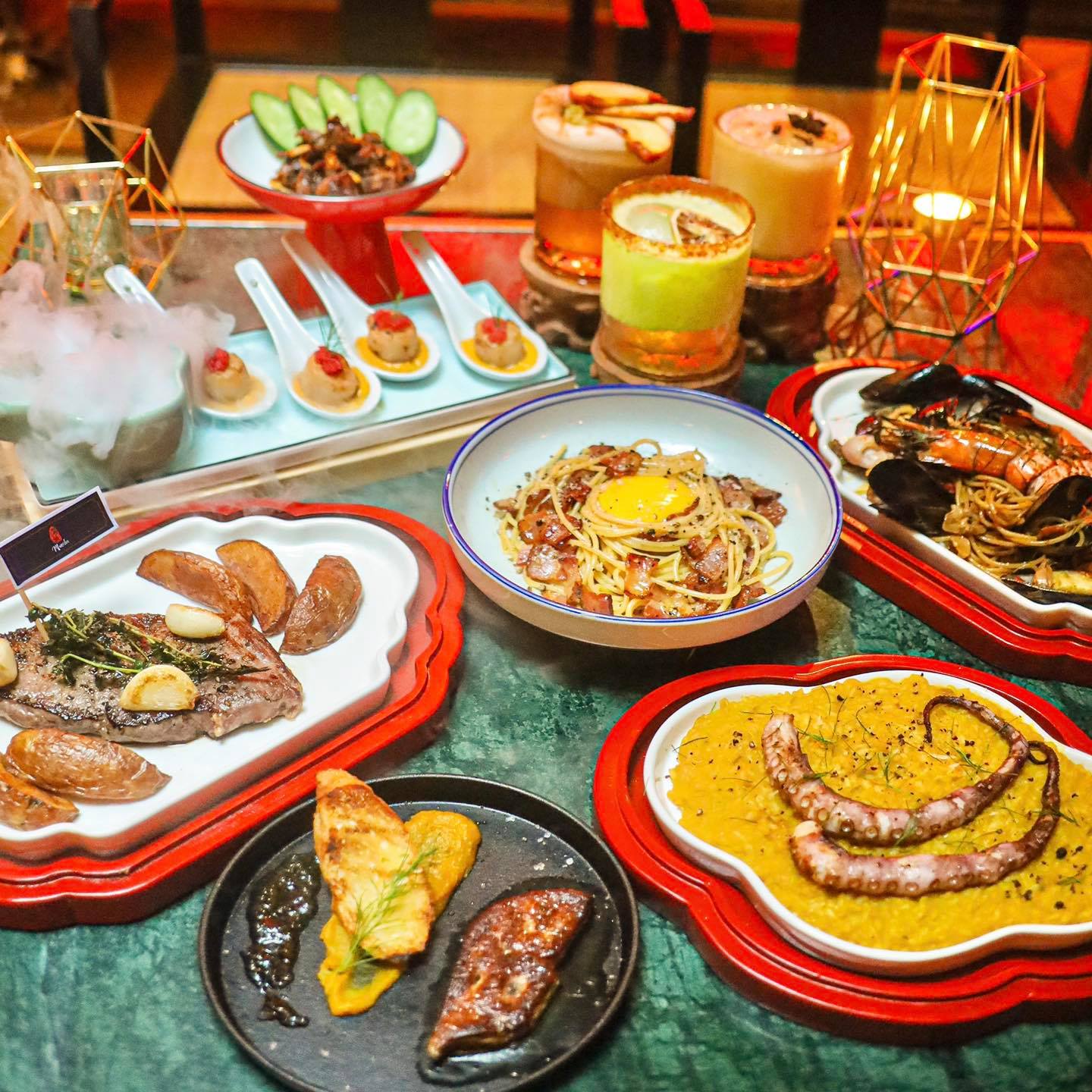 Manchu Bar puts a 360 spin on their new menu! The popular