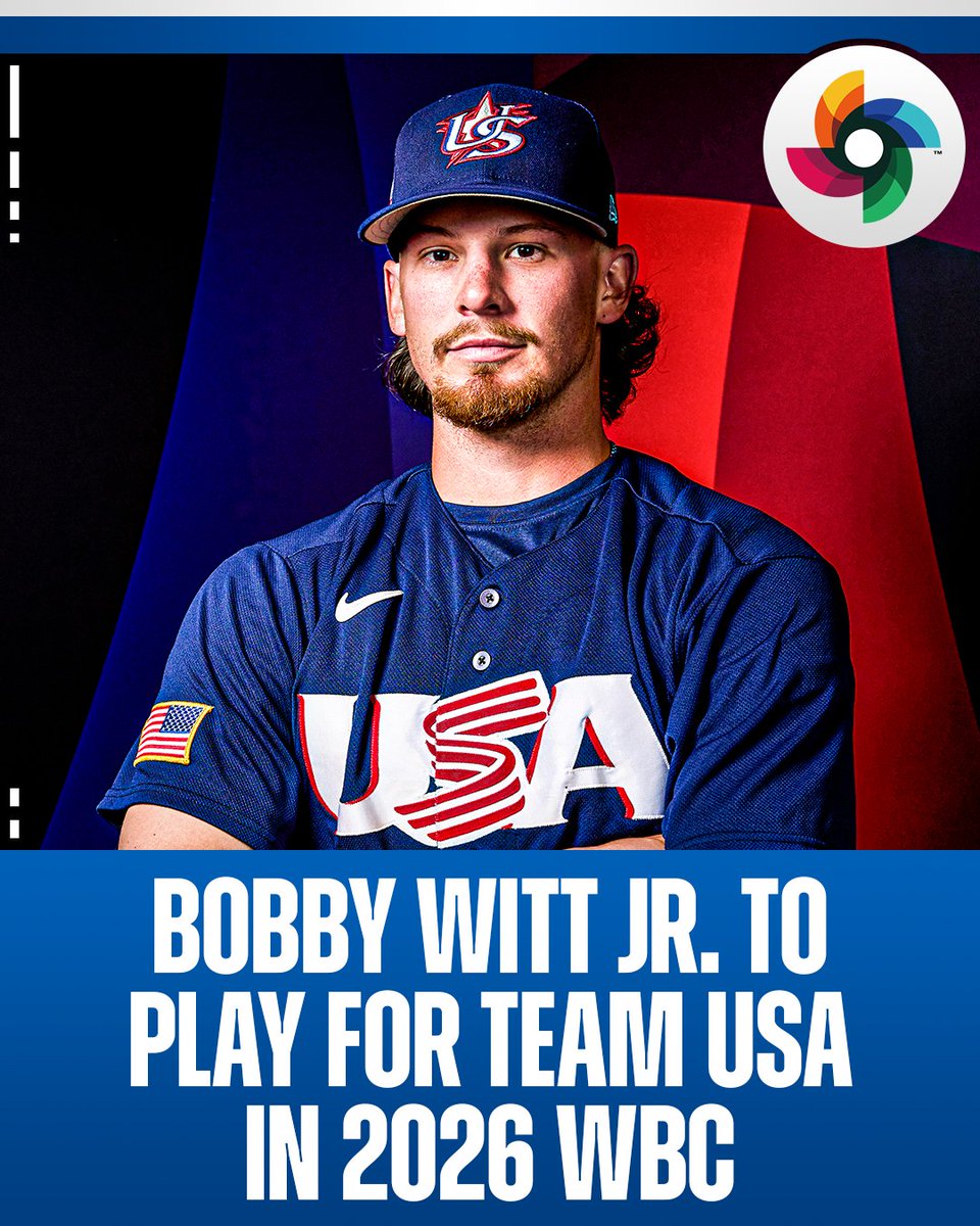 Bobby Witt Jr. is back for Team USA in the 2026 #WorldBaseballClassic!