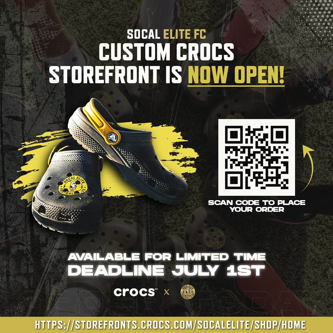 SoCal - The SoCalElite FC Crocs Storefront is now open! These ...