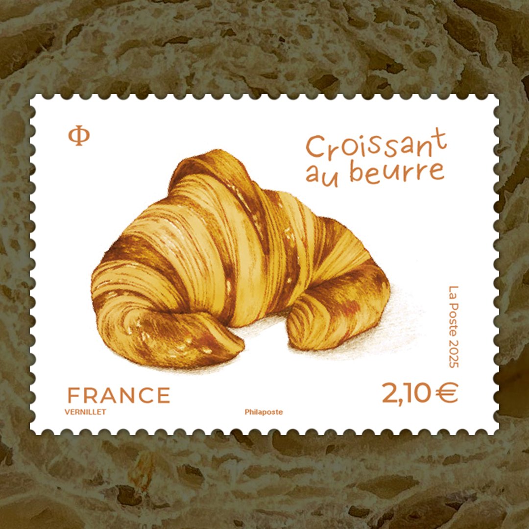 France has launched a croissant-scented stamp to celebrate its