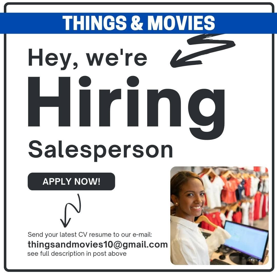 🌟 We're Hiring! Join Our Dynamic Team!... - Things And movies | Facebook