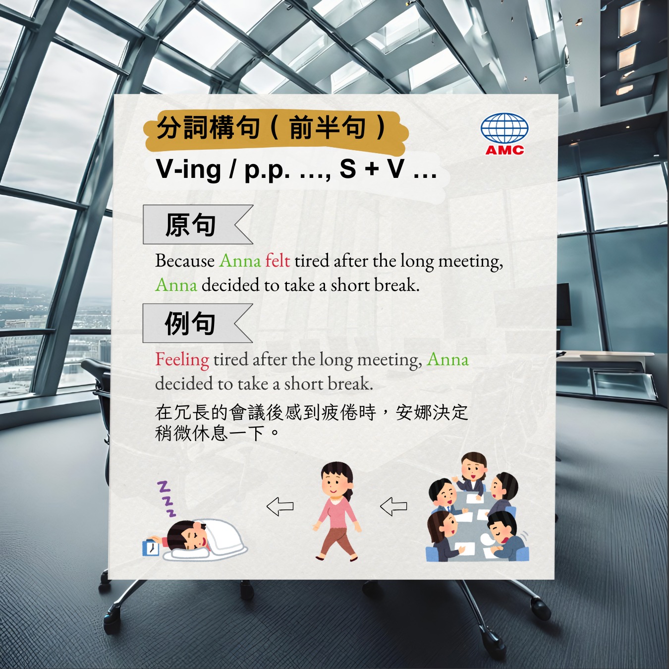 English - 「out of the way」有將某事物排除在道路之外的意思，中文可以翻作「不礙事；碰不到」，來看例句怎麼用： 📌 ...