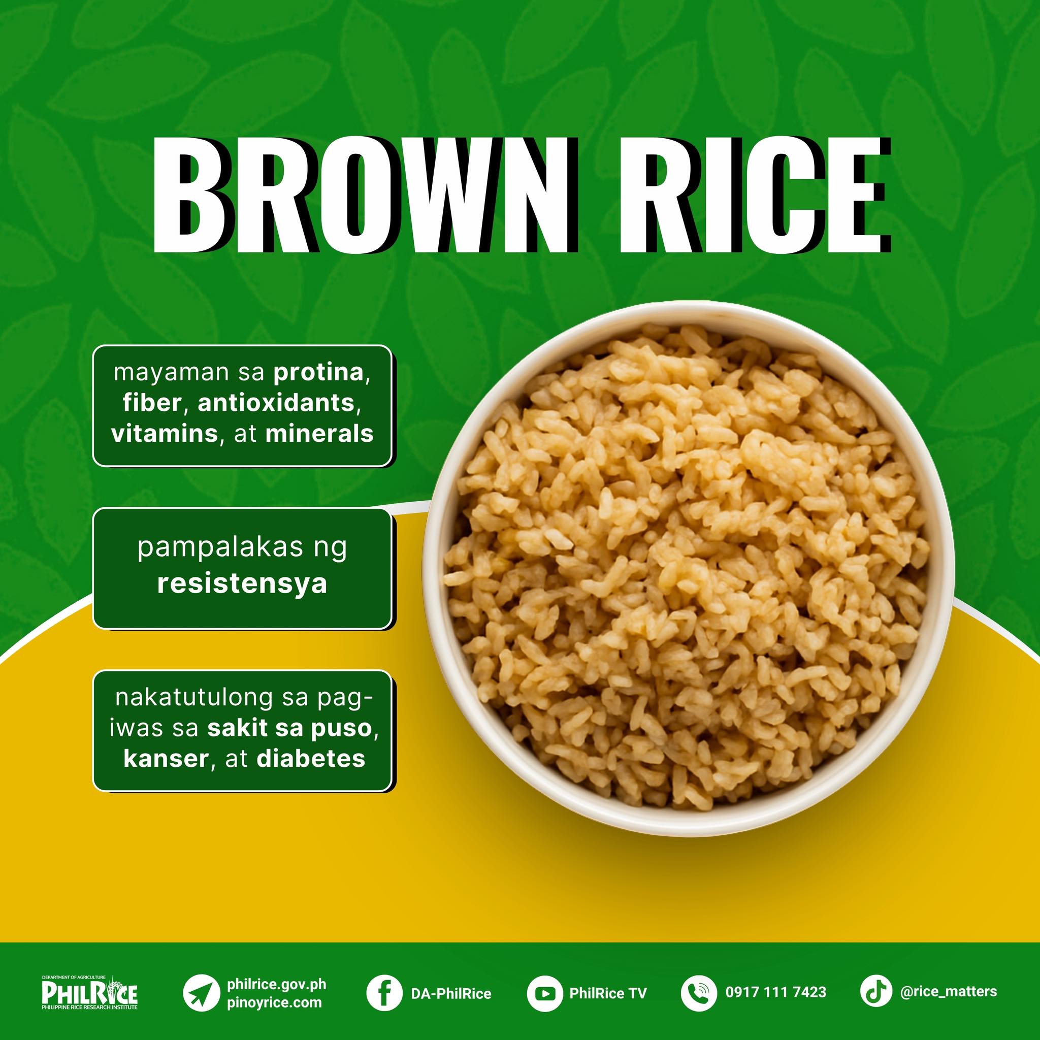 DA-PhilRice - SIMULAN na! Be RICEponsible sa Kalusugan. Bakit panalo ...