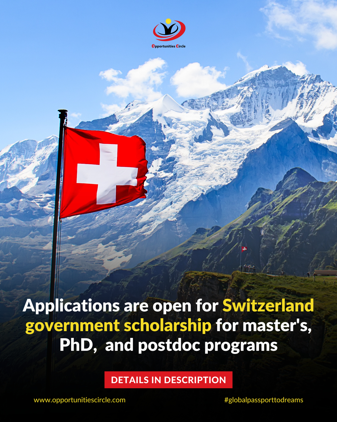 Opportunities - Swiss Government Excellence Scholarships 2026-27 in ...