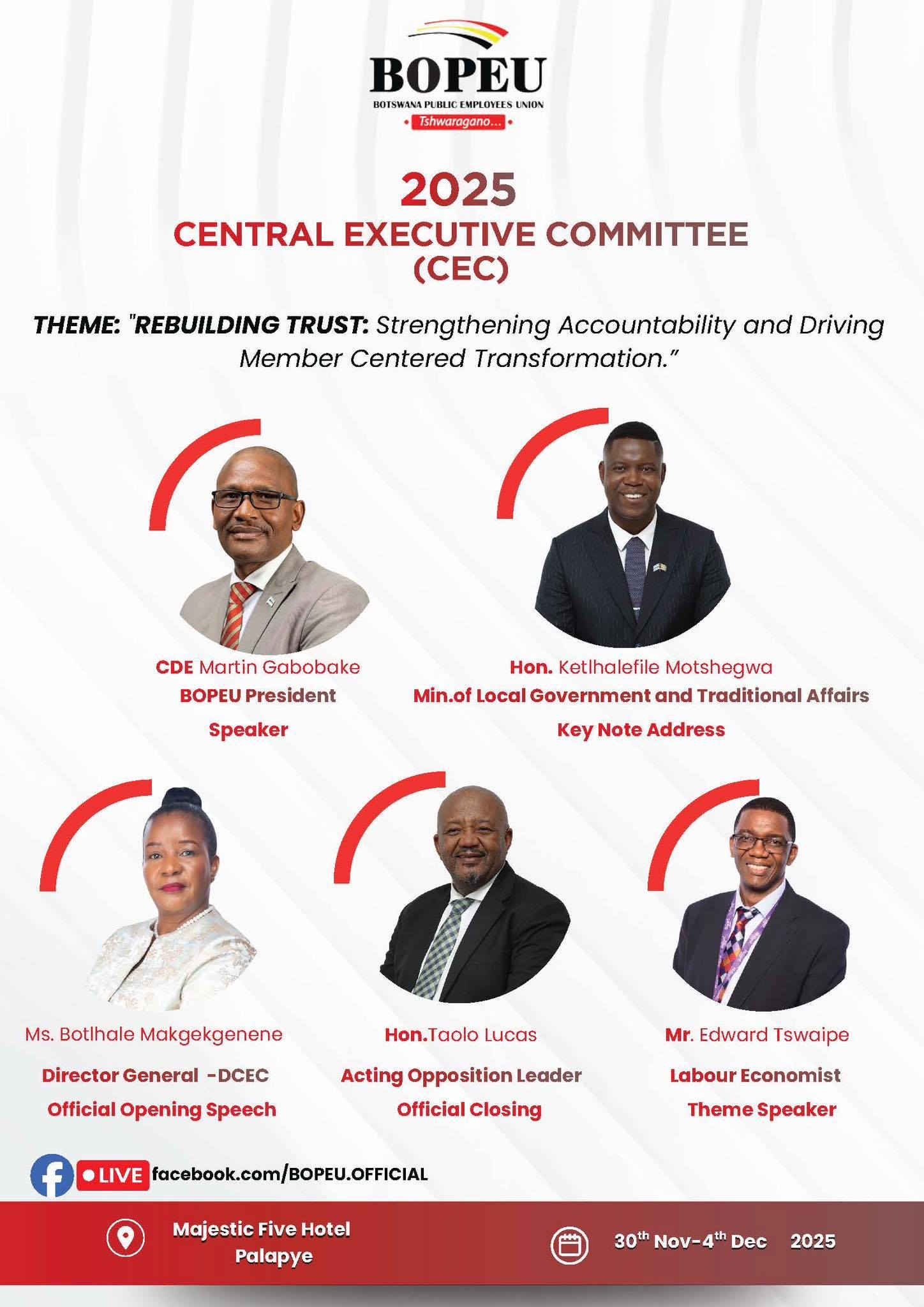 Mmegi - From 30 November to 4 December 2025, BOPEU will convene its ...