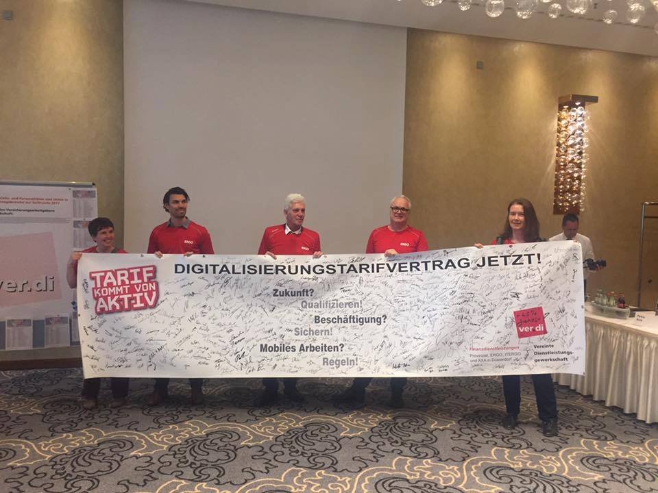 ver.di Tarifrunde Versicherungen - Das war toll: Eine Delegation von ...