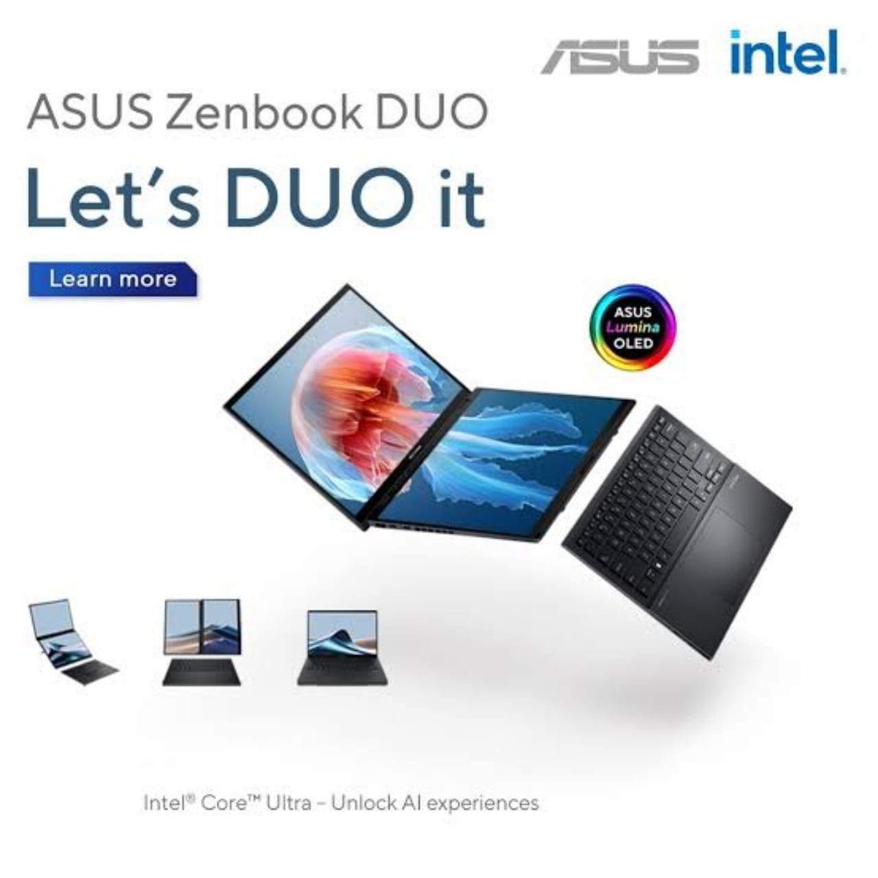Intech - ASUS Zenbook Duo (2024) UX8406MA ASUS Zenbook Duo (2024 ...