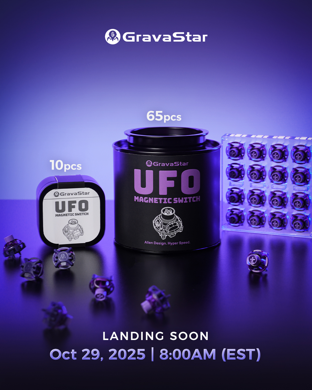 New Arrival! 👽 UFO Magnetic Switches. Ready to upgrade your