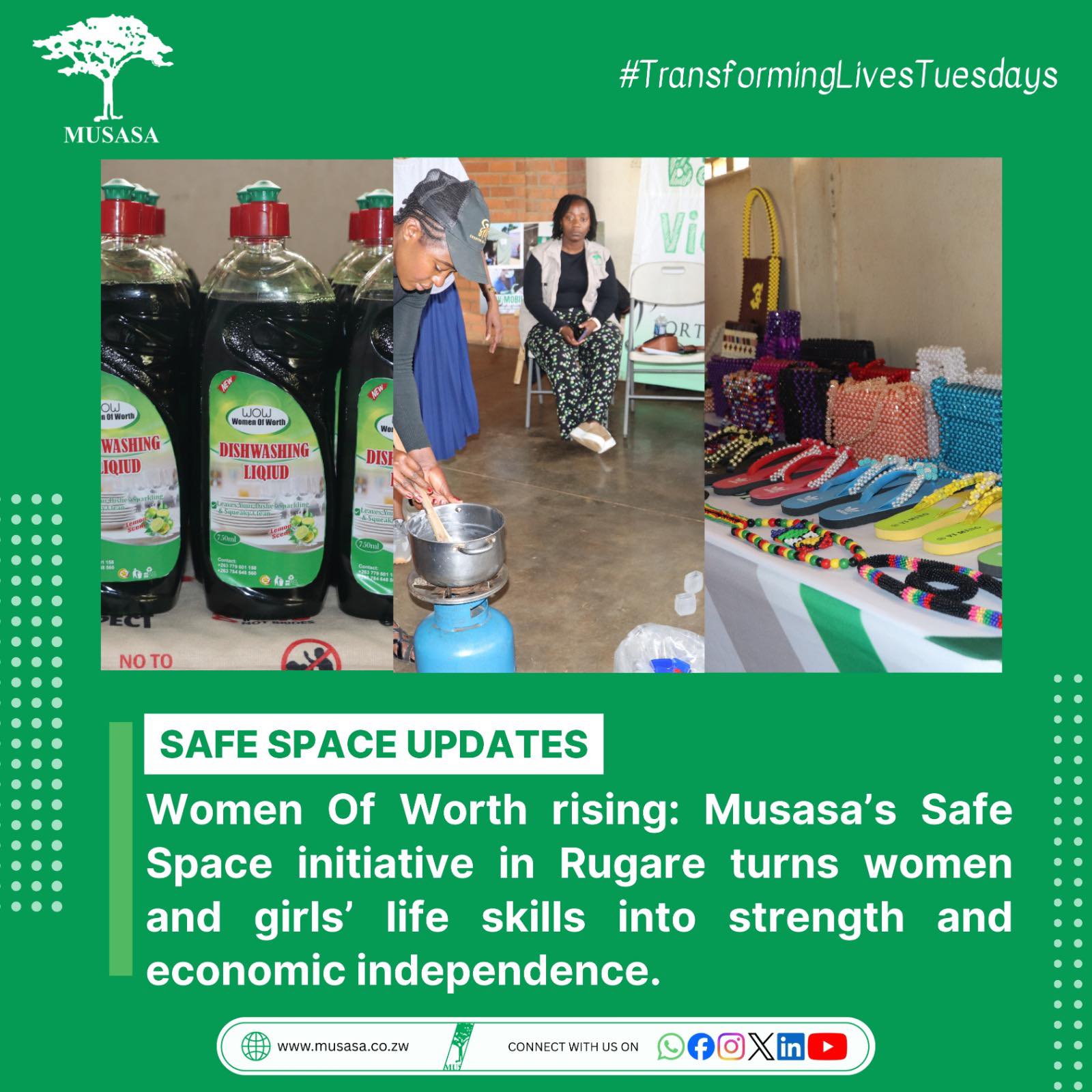 Musasa - In Rugare, Harare, Musasa’s Safe Space, proudly... | Facebook