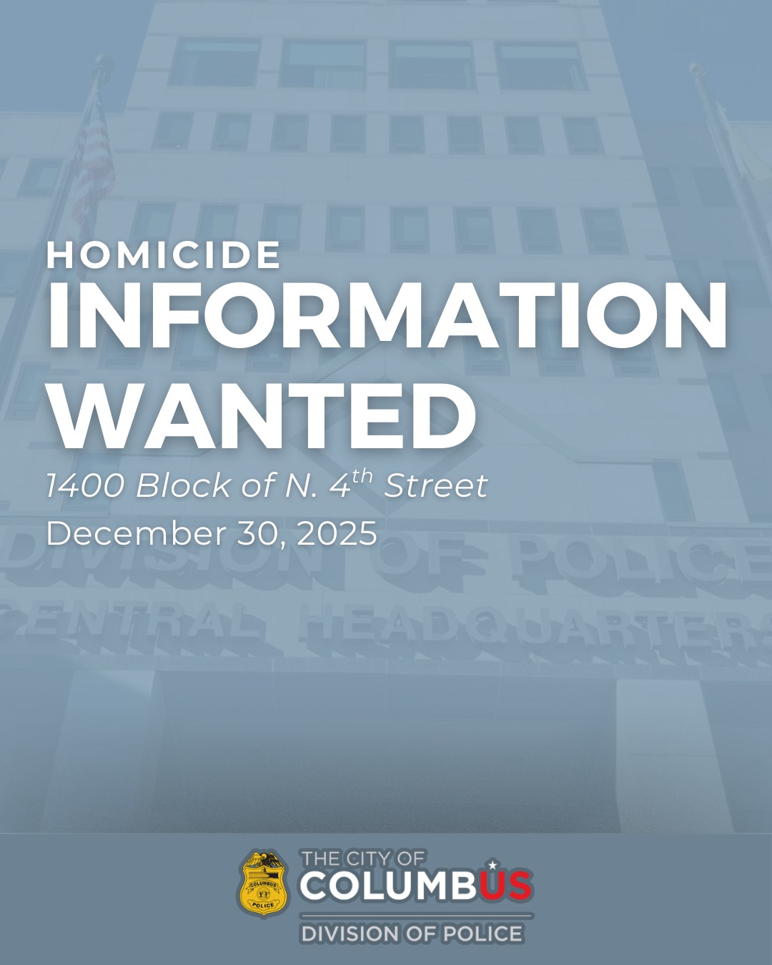 On December 30, 2025, at approximately 10:04 a.m., Columbus Police