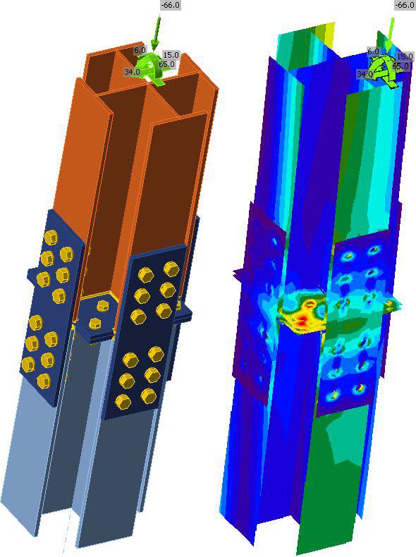 💠Column splice connection checking... - Tekla Structure KH | Facebook