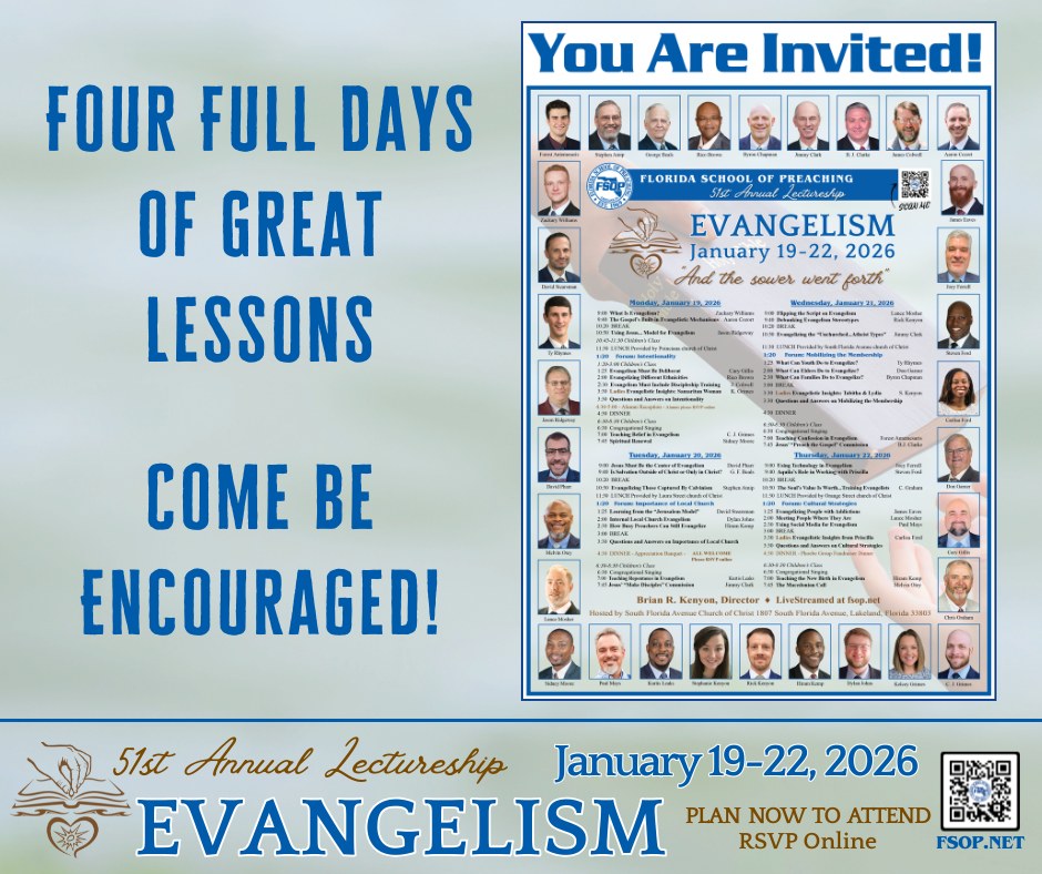 Florida School of Preaching - Among the staff: Joshua (FSOP instructor ...