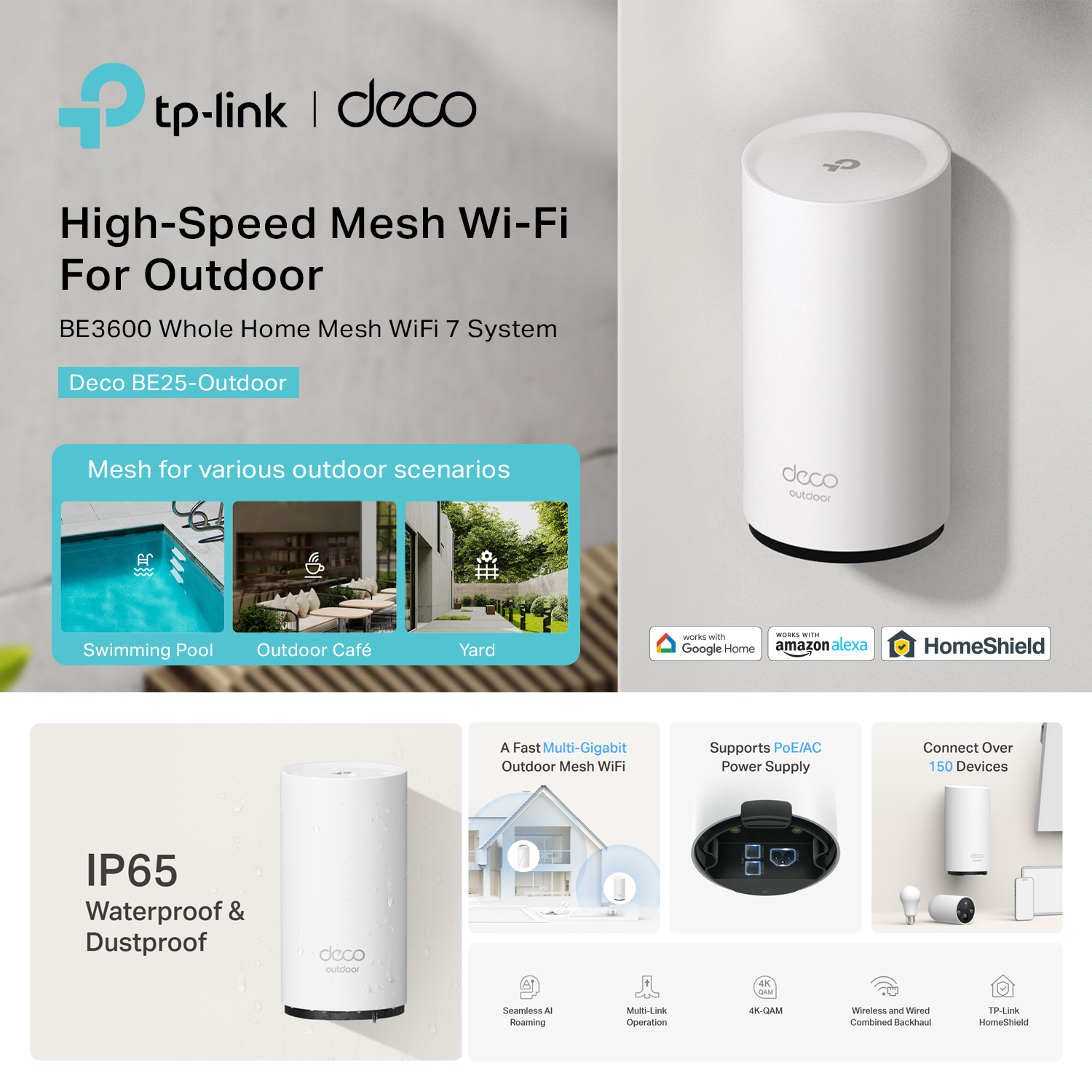 TP-Link - Your powerful Outdoor/Indoor Wi-Fi 7 Mesh Router – built to ...