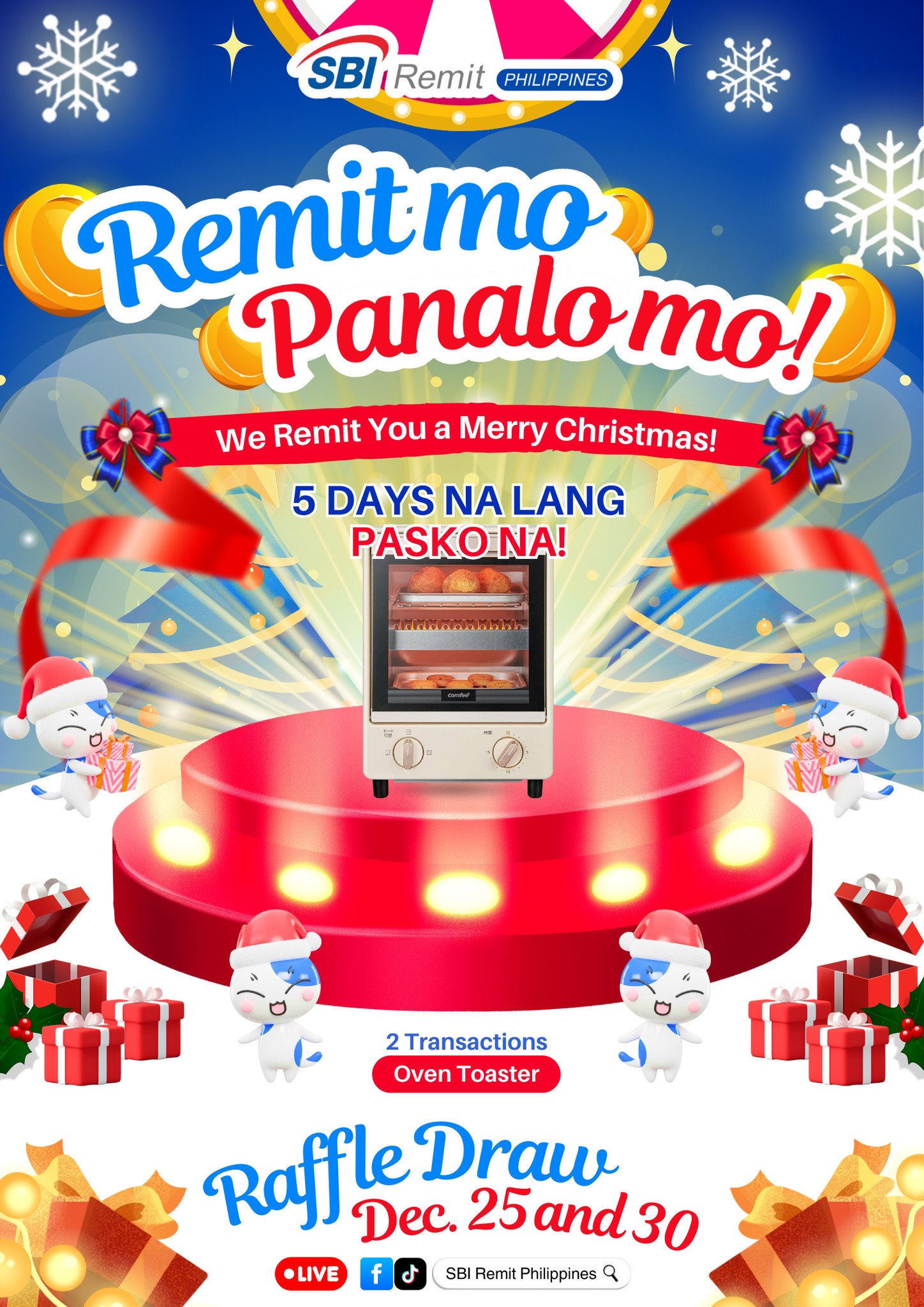 5 DAYS NA LANG PASKO NA! 😻 ... - SBI Remit Philippines | Facebook