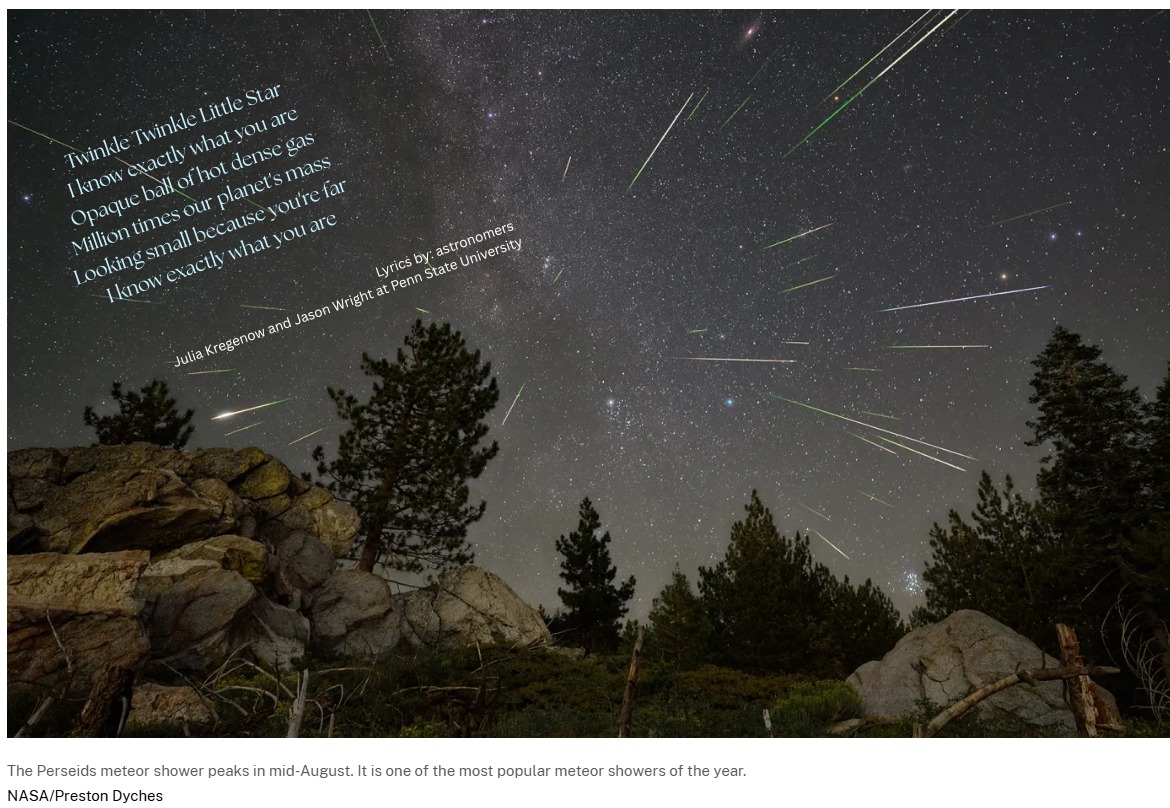 The Perseid Meteor Showers... - Montessori Center of Our Lady | Facebook