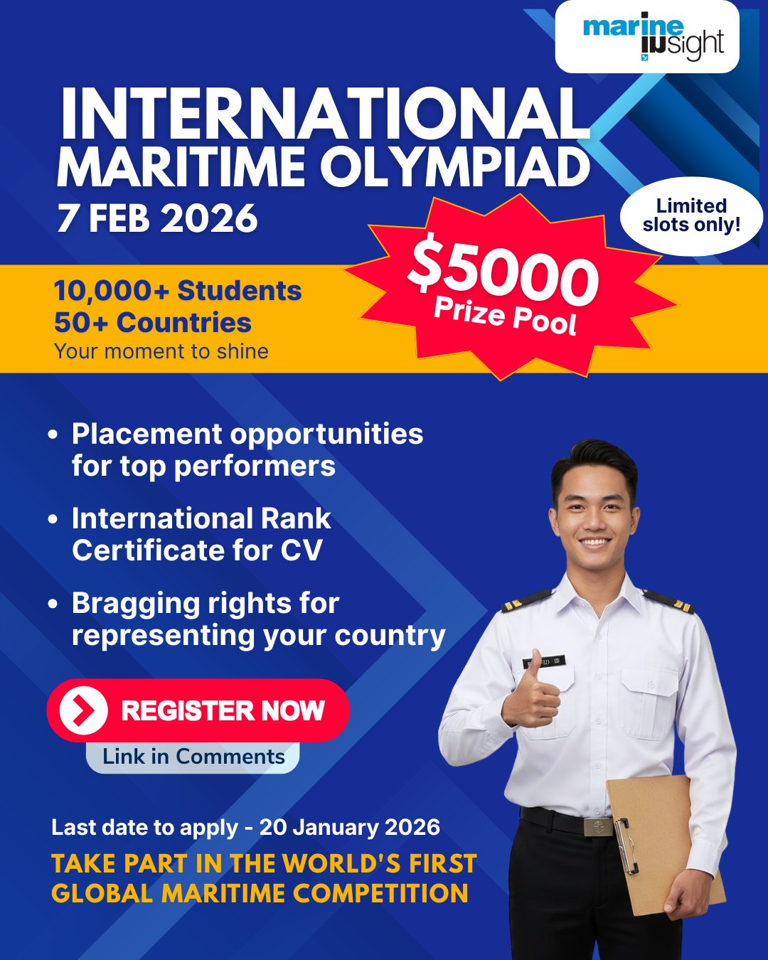 Marine Insight - 👉The International Maritime Olympiad 2026... | Facebook