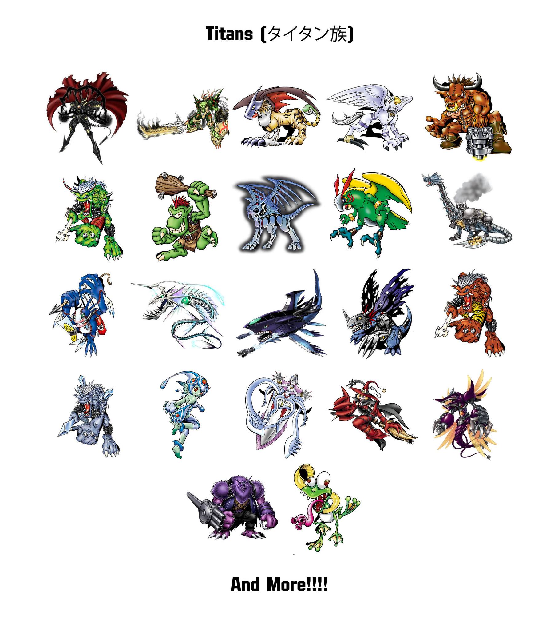 Digimon - Titans คืออะไร ----- Titans (タイタン族 Taitan-zoku) หรือ กลุ่มไท ...