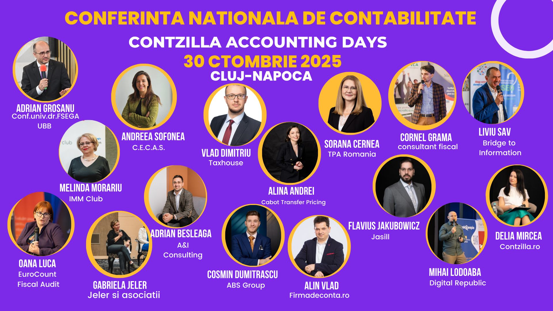 💼 Contzilla Accounting Days Cluj | 30 octombrie 2025 Contabilitate și ...