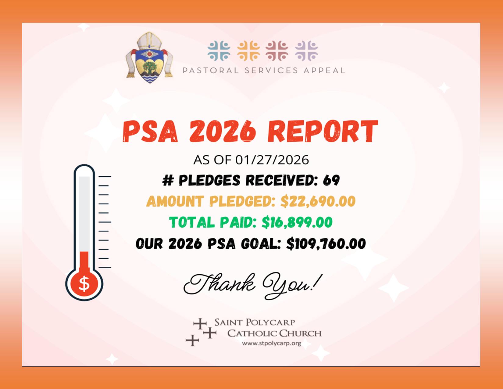 Saint - 2026 PSA Pledge time! You may now submit your pledge in support ...