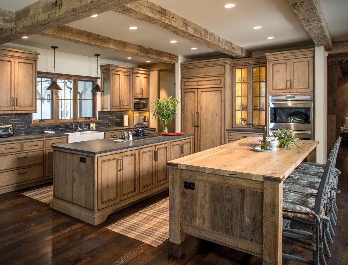 Home - Dual island rustic kitchen | Facebook